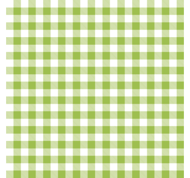 Eetkamer rolgordijn gingham ruitpatroon - TenStickers