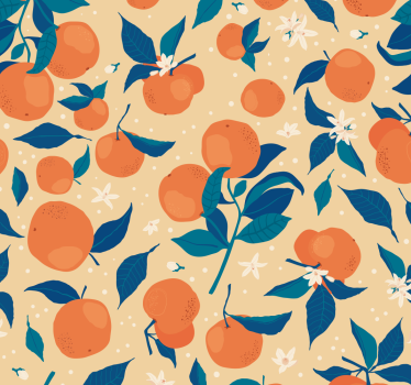 Rolgordijn keuken oranjebloesem - TenStickers
