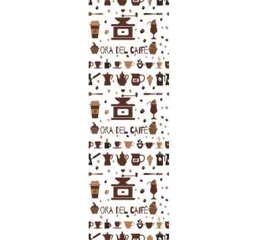 Rolgordijn keuken koffietijd - TenStickers