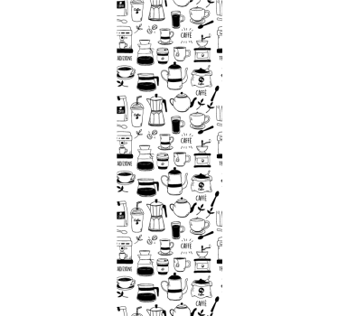 Rolgordijn keuken koffietijd - TenStickers