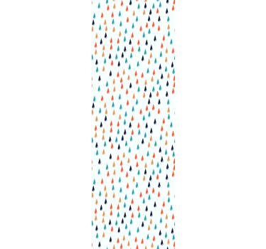Rolgordijn kinderkamer kleurrijke regen druppels - TenStickers