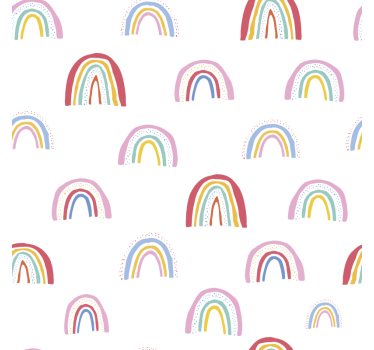 Rolgordijn kinderkamer kleurrijke regenboogpatronen - TenStickers