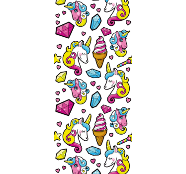 Rolgordijn kinderkamer eenhoorn fantasie motief - TenStickers