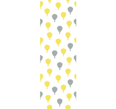 Rolgordijn kinderkamer met luchtballonpatroon - TenStickers