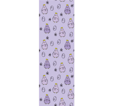 Rolgordijn kinderkamer met kuikenpatroon ontwerp - TenStickers