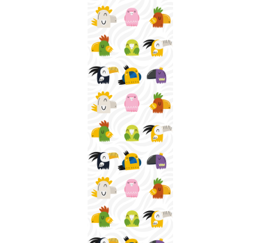 Rolgordijn kinderkamer vrolijk monster muurdecor - TenStickers