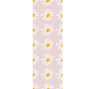 Rolgordijn kinderkamer bloemenillustratie boho stijl - TenStickers