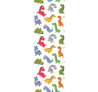 Rolgordijn kinderkamer schattige dinosaurussen - TenStickers