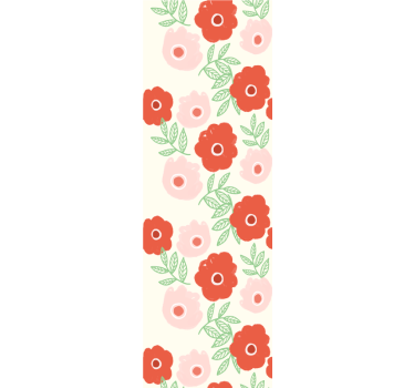 Rolgordijn kinderkamer anemonenbloemen patroon - TenStickers