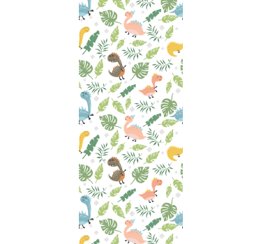 Rolgordijn kinderkamer pastelkleuren bos - TenStickers