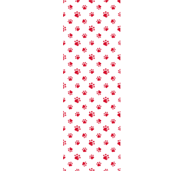 Rolgordijn kinderkamer kattenpootjes en hartjesdesign - TenStickers