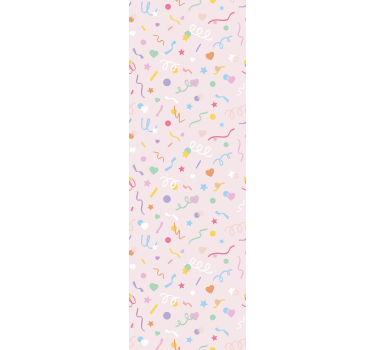 Rolgordijn kinderkamer patroon met schattige pastelconfetti - TenStickers