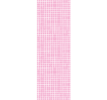 Rolgordijn kinderkamer roze en witte lijnen - TenStickers