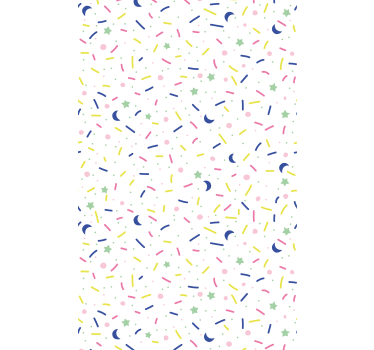 Rolgordijn kinderkamer kleurrijk sprinkles patroon - TenStickers