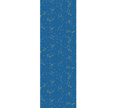 Rolgordijn kinderkamer sterrenhemel print - TenStickers