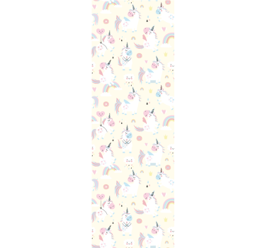 Rolgordijn kinderkamer eenhoorns fantasie - TenStickers
