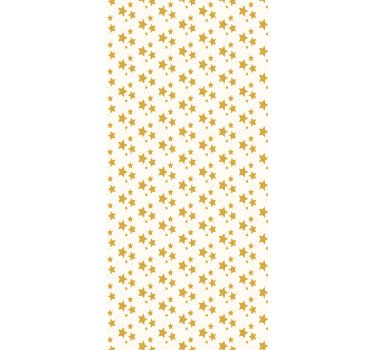 Rolgordijn kinderkamer gouden chaotische sterren - TenStickers