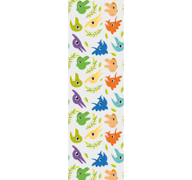 Rolgordijn kinderkamer retro game dinosaurussen - TenStickers