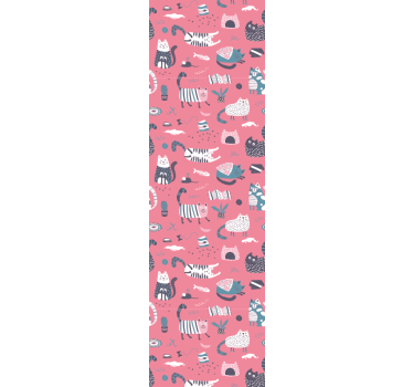 Rolgordijn kinderkamer nordic kittens - TenStickers