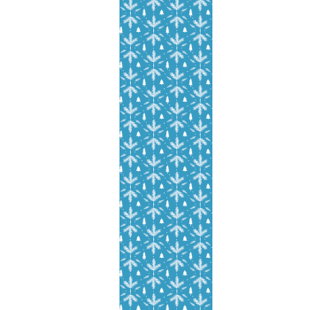Rolgordijn kinderkamer scandinavisch stijl folk blauw - TenStickers