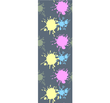 Rolgordijn kinderkamer multicolor muur - TenStickers