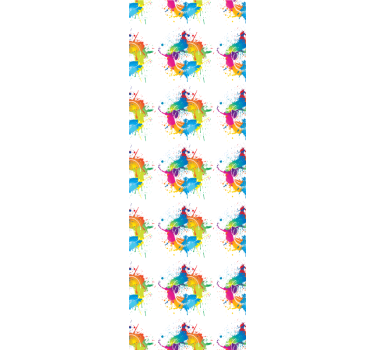 Rolgordijn kinderkamer kleur achtergrond - TenStickers