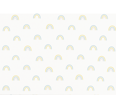 Rolgordijn kinderkamer verspreide pastelregenbogen - TenStickers