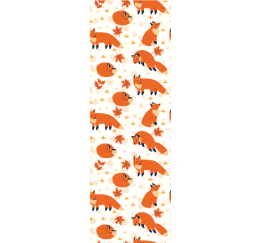 Rolgordijn kinderkamer mooie vossen - TenStickers