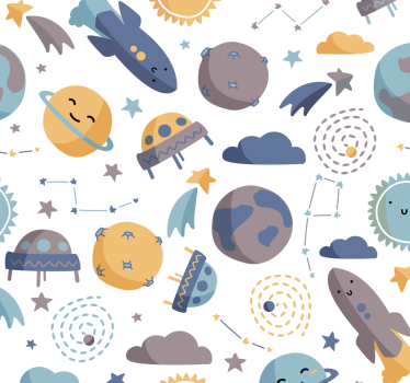 Rolgordijn kinderkamer blije ruimte - TenStickers