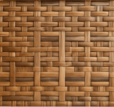 Rolgordijn textuur en patroon rustic donkere wilgenweving - TenStickers