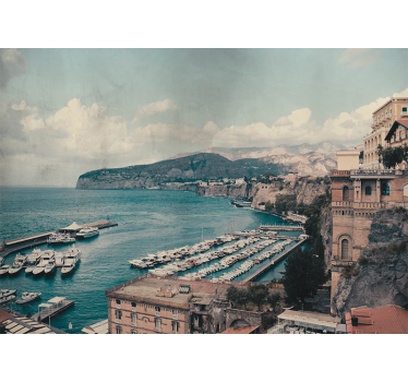 Rolgordijn woonkamer sorrento landschap zuid-italië - TenStickers