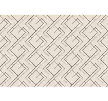 Rolgordijn woonkamer mid-century stijl ontwerp - TenStickers