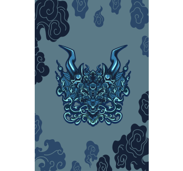 Rolgordijn woonkamer mythical dragon - TenStickers