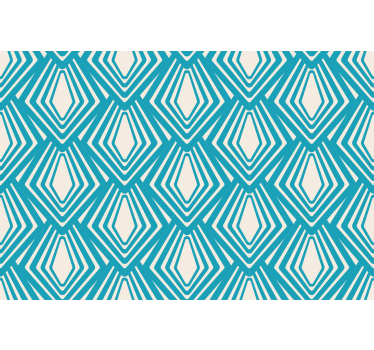 Rolgordijn woonkamer blauw abstract minimalistisch ontwerp - TenStickers