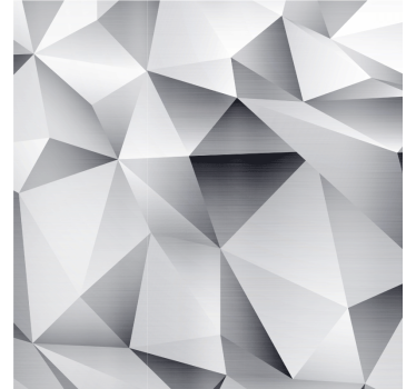 Rolgordijn woonkamer zilver kosmisch geometrisch patroon - TenStickers