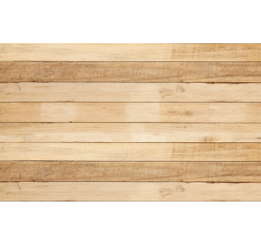 Rolgordijn beige lichtgekleurde houten planken - TenStickers