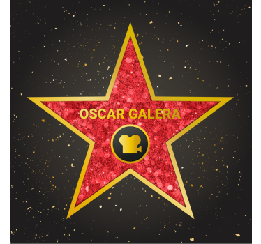 Raambekleding slaapkamer aanpasbare hollywood ster accent - TenStickers