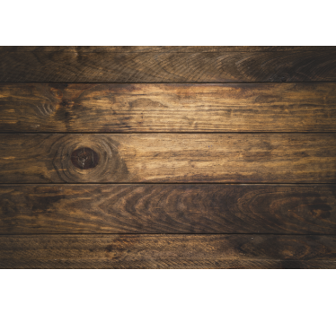 Raambekleding slaapkamer bruine houten planken - TenStickers