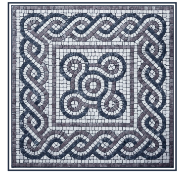 Raambekleding slaapkamer kiezelsteenmosaic - TenStickers