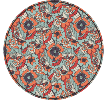 Raambekleding slaapkamer in bloemen paisley - TenStickers