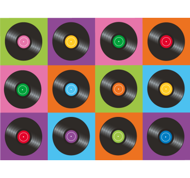 Raambekleding slaapkamer keuken vinyl schotelplaten - TenStickers