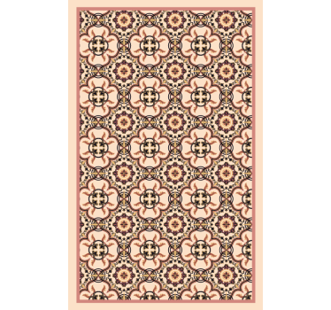 Raambekleding slaapkamer patroon vintage tegels - TenStickers