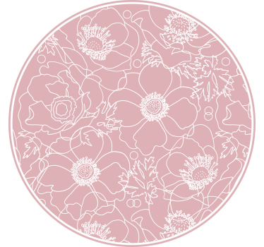 Raambekleding slaapkamer elegant roze schilderij - TenStickers