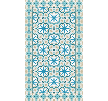 Raambekleding slaapkamer blue en bruin beija - TenStickers