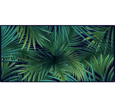 Raambekleding slaapkamer intense monstera bladeren - TenStickers