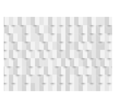Wit rolgordijn geometrische puzzel - TenStickers