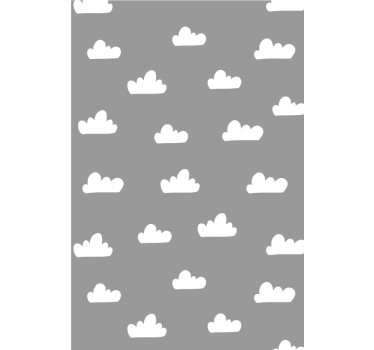 Bewolkt patroon babykamer rolgordijn - TenStickers