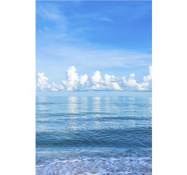 Wolken rolgordijnen Zee wolk Rolgordijn - TenStickers