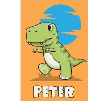 Aangepaste dinosaurus raambekleding dinosaurus - TenStickers