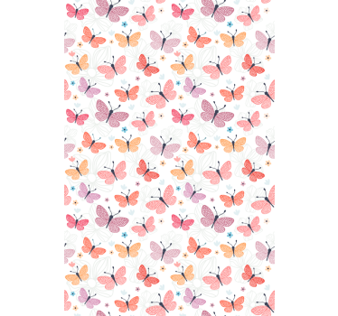 Vlinder patroon raambekleding vlinders - TenStickers